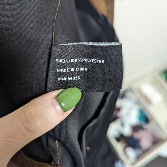 💖HP💖 Coffee Shop New Your Brown Sued Leather Jacket - Picture 6 of 8